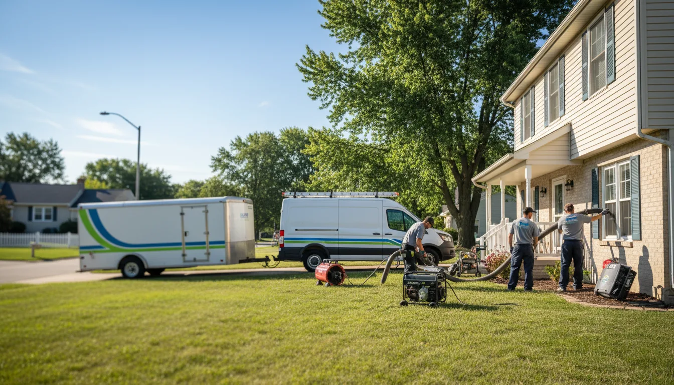 Flooded Basement Restoration And Cleanup With Repair in Pine Village, IN near me